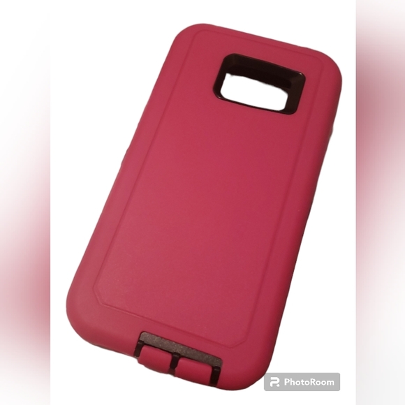 New Pink Layered Protective Case for Samsung S7 Edge Cell Phone - Picture 3 of 4